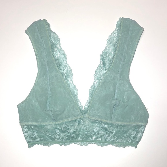 Free People Gallon Lace Deep-V Turquoise XS - Picture 4 of 6
